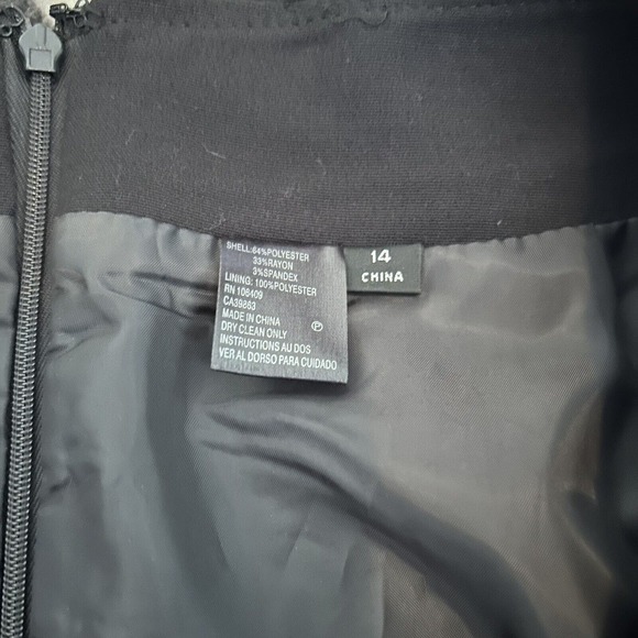 Tahari Arthur S. Levine Formal Skirt Black Size 12 NWT - Picture 4 of 6